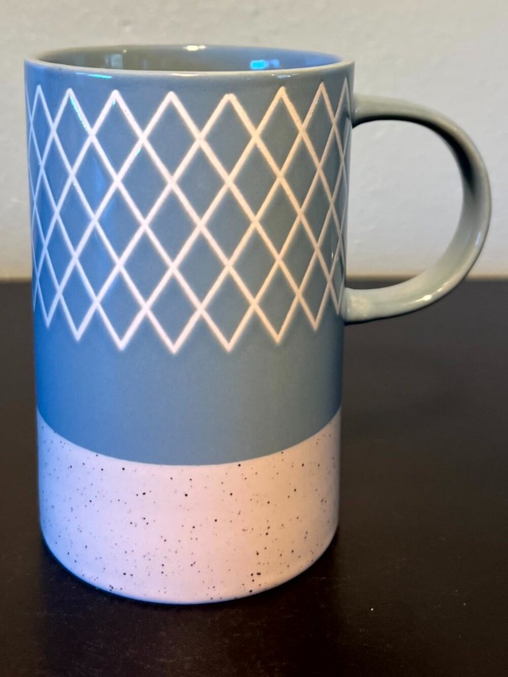 Danica Studio Heirloom Etch Stoneware Mug Slate Blue 14oz Coffee Tea Cup Boho